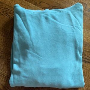 supper light and airy teal turtleneck